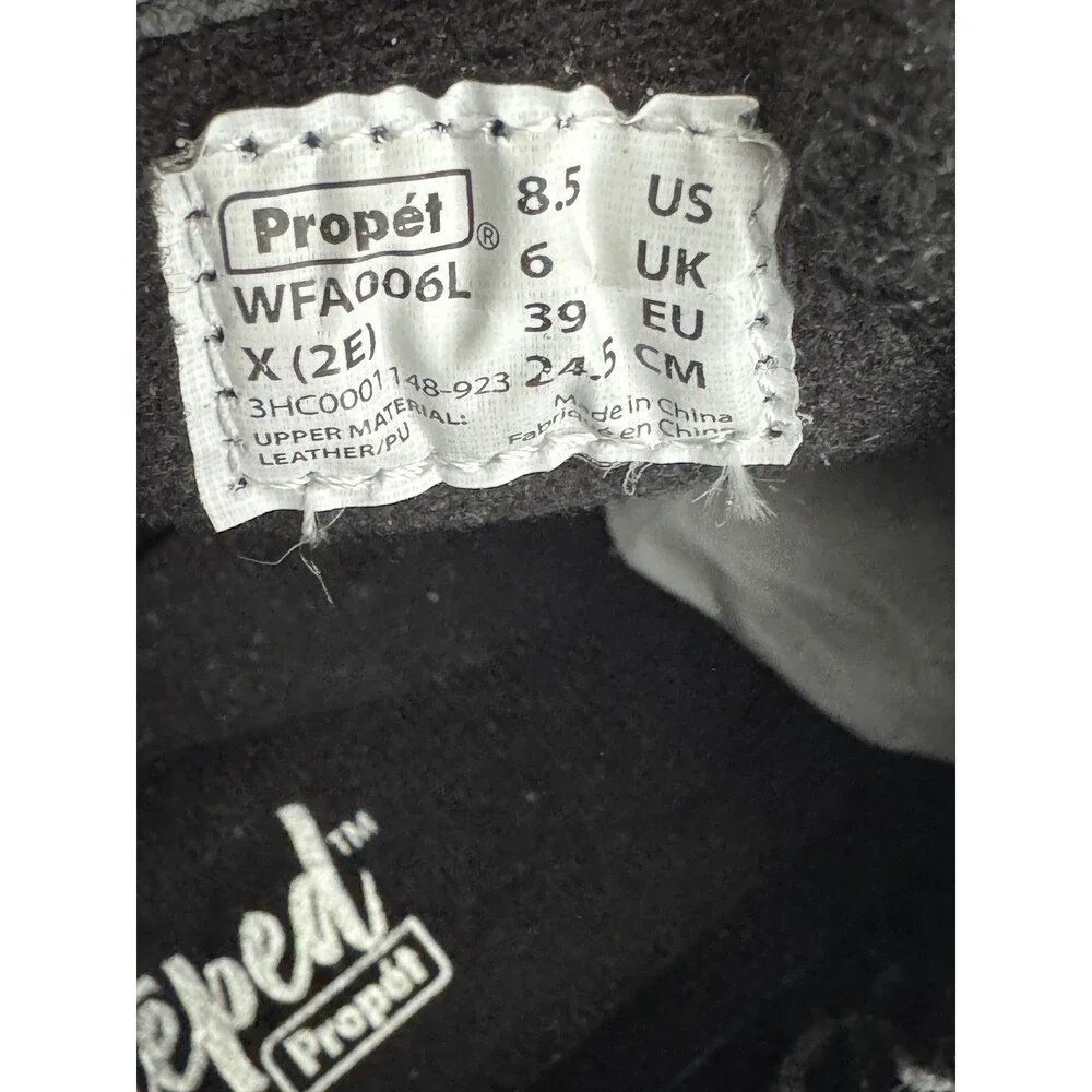 Propet Delphi Boots Womens Size 8.5 X 2E Black WFA006L Waterproof Zipper Comfort